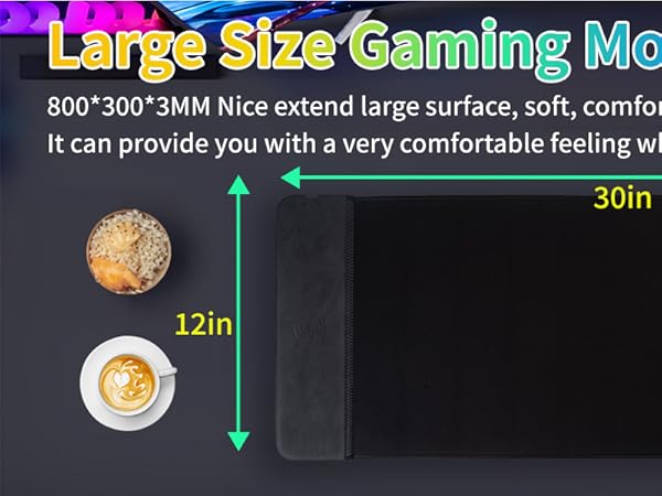 Large gaming mouse pad