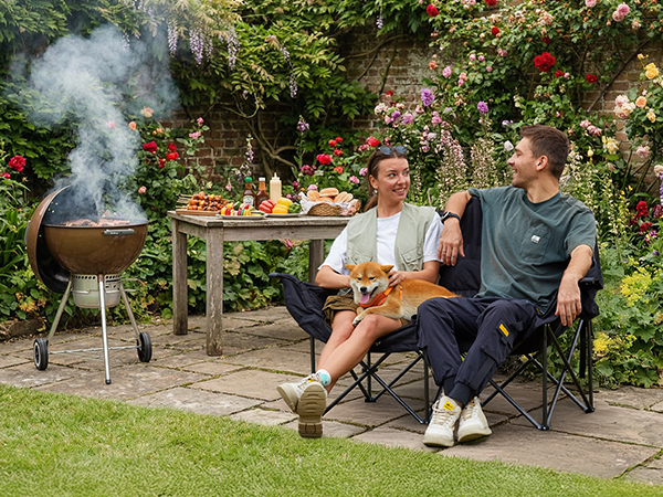 double camping chair