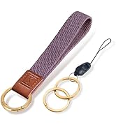 Fishent Stretchy Key Chain, Cute Keychain Wristlet, Upgraded Woven Wrist Lanyard for Keys, Key Ch...