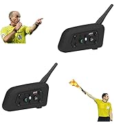 MIMIRACLE Referee Headset, Referee Communication System with Headset Earphone, V6 Bluetooth Inter...