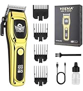 HIENA PRO Professional Hair Clippers for Men, Rechargeable Barber Clippers, Cordless Electric Hai...