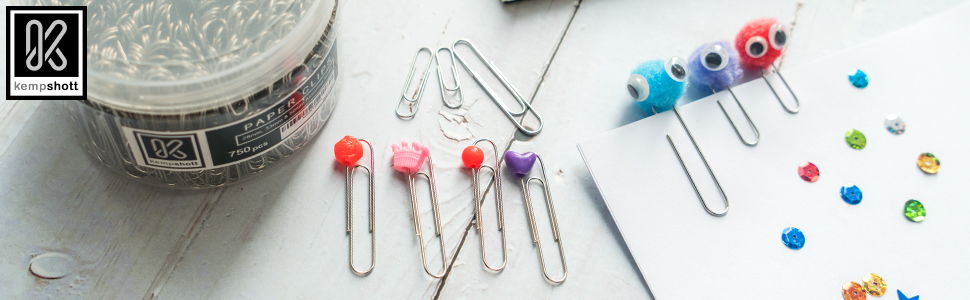 Kempshott Smooth Paper Clips Assorted Sizes