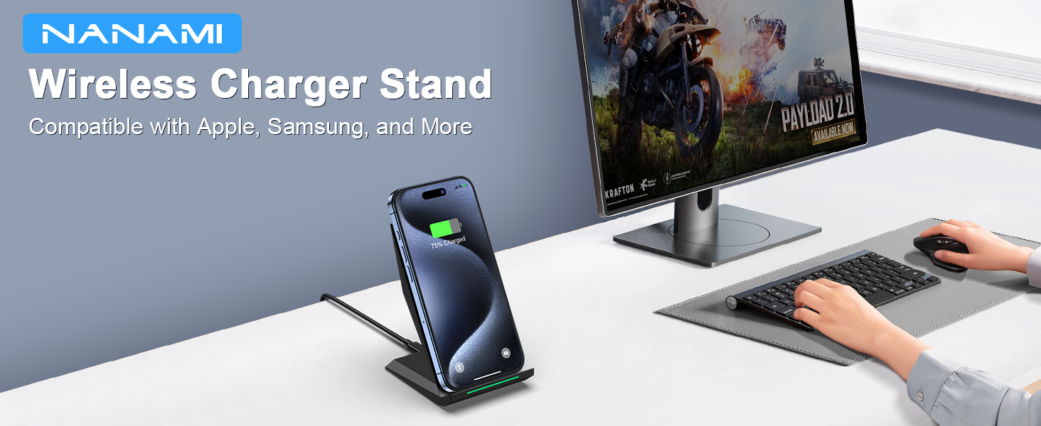 wireless charging stand iphone 16