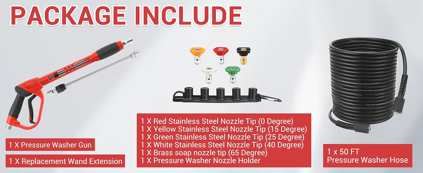 swivel pressure washer gun