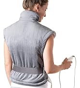 Pure Enrichment PureRelief XL Extra-Long Back & Neck Heating Pad, Safe Heat Therapy for Sore Mu...
