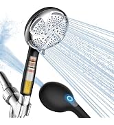 Filtered Shower Head with Handheld, High Pressure 7 Mode ShowerHead with Filters for Hard Water, ...