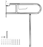 Rackickyer Handicap Grab Bar,23.6 Inch Stainless Steel 1.25" Diameter Toilet Safety Rails for Bat...
