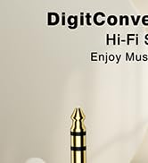 DigitConvert 6.35mm (1/4 inch) Male to 3.5mm (1/8 inch) Female Stereo Audio Adapter Converter for...