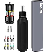 Banshu 12 in 1 Ratcheting Screwdriver, 1/4-Inch Nut Driver with Metal Case, Cushion Grip Handle, ...