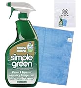 GLOBAL PACKING SOLUTIONS Simple Industrial Degreaser Cleaner, Concentrated, 24 Fl Oz bundled with...