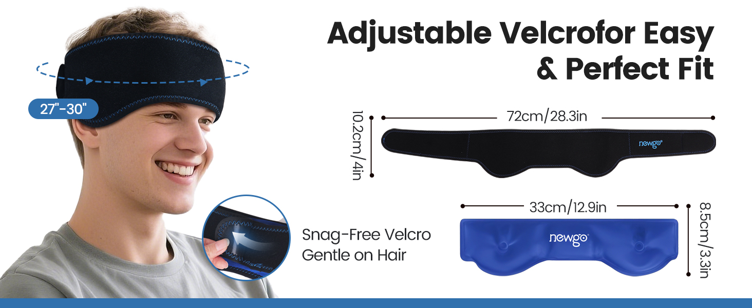 Head Gel Ice Pack Wrap