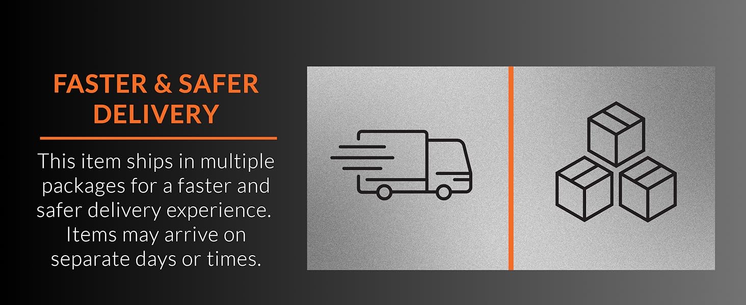 CAP multibox delivery is faster and safer items arrive on separate days or times