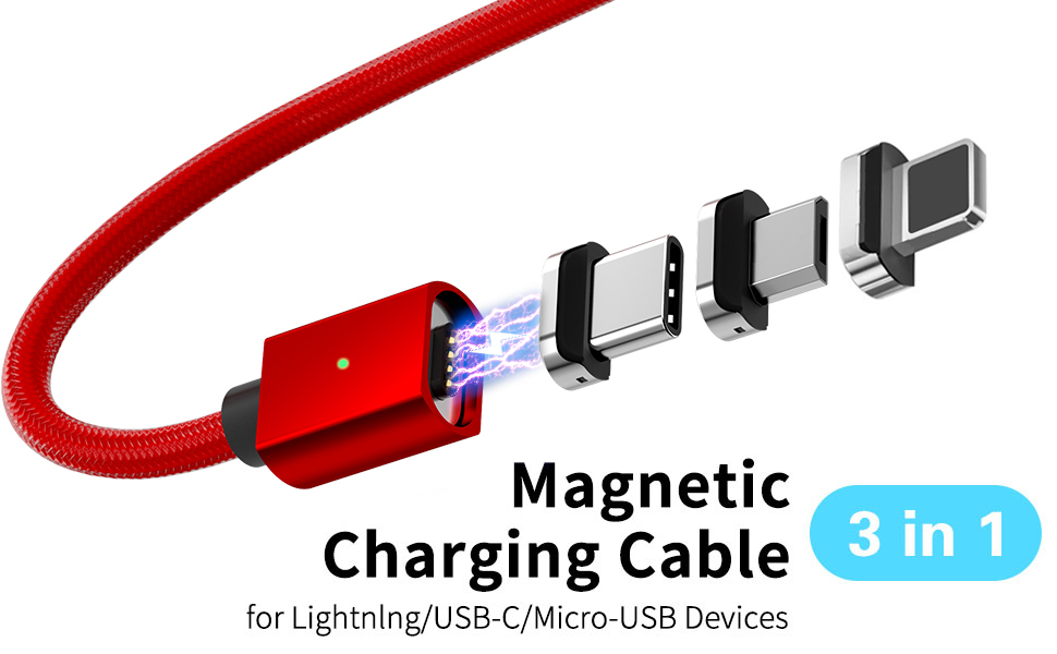 3A Magnetic Charging Cable