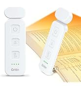 Gritin Reading Light, Rechargeable Book Light for Reading in Bed - Eye Caring 3 Color Temperature...