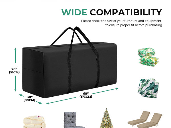 Outdoor Cushion Storage Bag