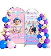 BELECO Custom Arch Cover Backdrop Personalized Photo Arch Backdrop Cover Customized with Photo Te...