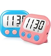 2 Pack Classroom Timers for Teachers Kids Large Magnetic Digital Timer Blue Pink