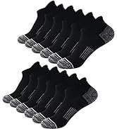 FAYBOX Ankle Socks for Women Running Athletic Workout Cushioned No Show Socks 6 Pairs