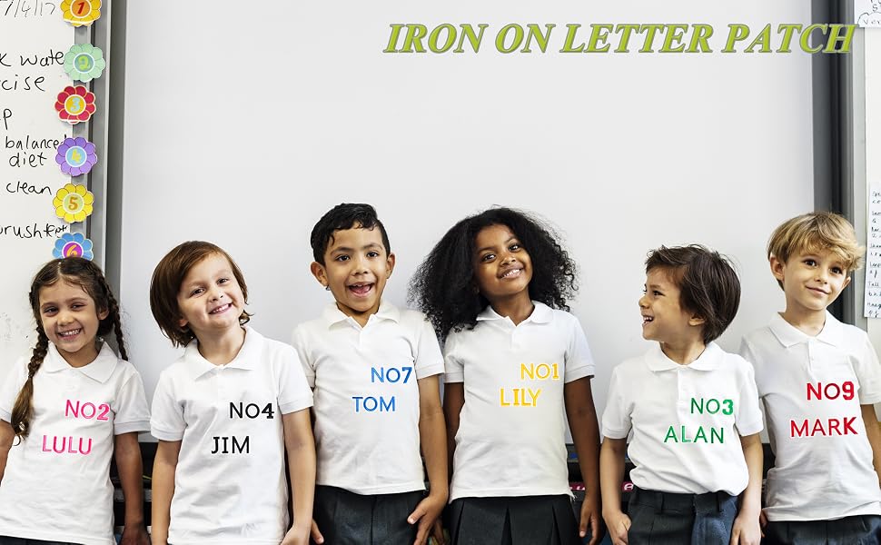 iron on letter patch