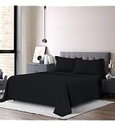 MOONLIGHT20015 Twin Sheets Set - 3 Piece Soft Brushed Microfiber Hotel Bedding Sheets & Pillowcas...