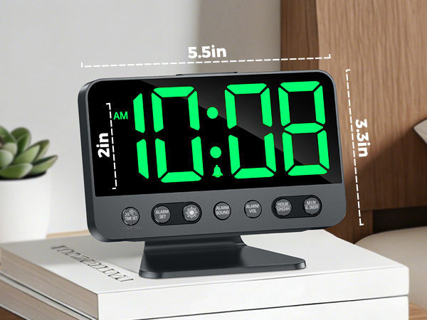 alarm clock with large numbers