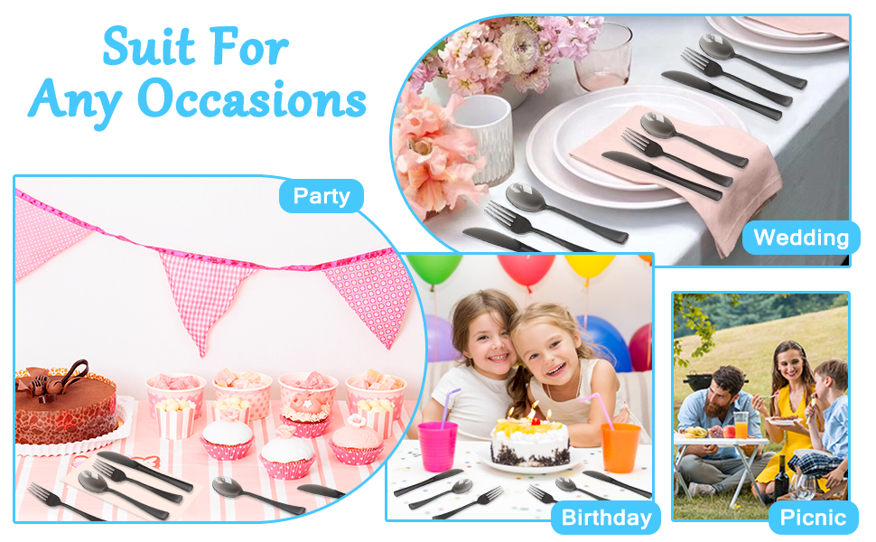 Heavy Duty Clear Plastic Silverware