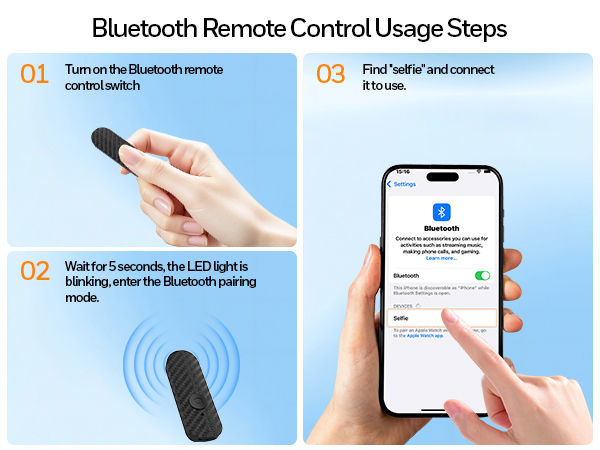 How to Use the Bluetooth Remote