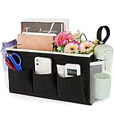 Lilithye Bedside Caddy Bedside Organizer Bedside Storage Caddy with Fixed Straps and Water Bottle...