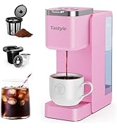 Tastyle Single Serve Coffee Maker, Iced and Hot Coffee Machine for K Cup & Grounds, Compact Desig...