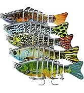 Fishing Lures Multi Jointed Fish Fishing Kits Slow Sinking Lifelike Swimbait Freshwater and Saltw...