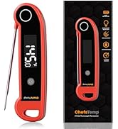 ChefsTemp Digital Instant Read Meat Thermometer, NSF Certified IP67 Waterproof Digital Food Therm...
