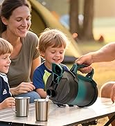 Zukro 1 Gallon Water Bottle Insulated, Leak Proof One Gallon Jug With Handle, No Sweat 128 oz Wid...