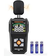 POROMETISTO SL01 Decibel Meter,30-130 db Meter,Sound Decibel Meter with A/C Weighting,Data Hold,M...