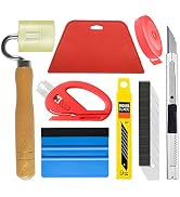 tiptopcarbon Wallpaper Tool Kit with Felt Squeegee Seam Roller for Wallpaper Contact Paper Adhesi...