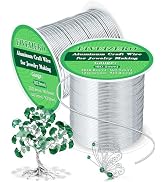 FIVEIZERO 18 Gauge&12 Gauge Aluminum Craft Wire,1mm/2mmArmature Wire for Sculpting, Bendable Meta...