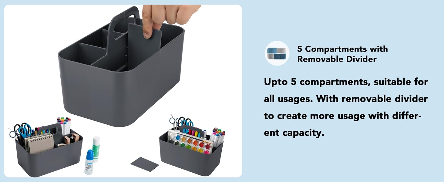 5 compartments