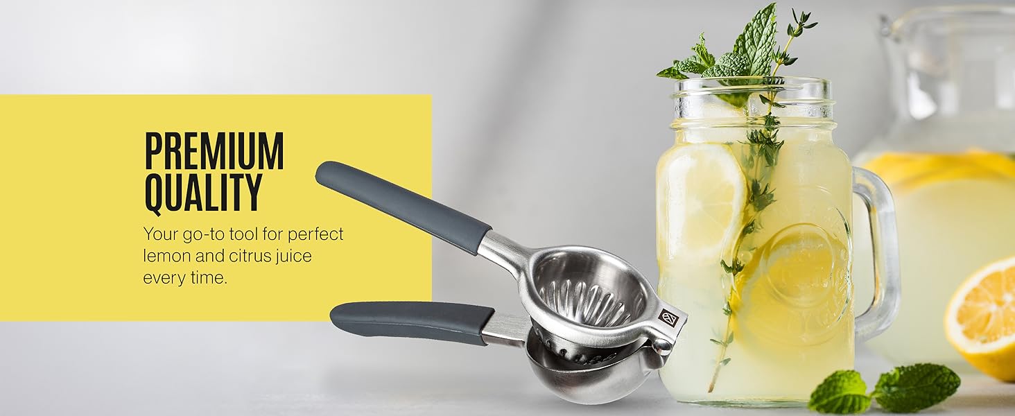 Large Lemon Squeezer Stainless Steel Press Manual Design Pro-Grade Lemon Lemon Juicer Squeezer