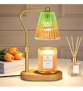 seenlast Green Gold Candle Warmer Lamp with Timer Dimmer Adjustable Height,Mothers Day Gifts,Elec...