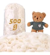 ZXIIXZ 1.1 lb Cotton Stuffing for Stuffed Animals, (7oz-4.4 lb) Premium Natural Cotton Filling, W...