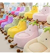 DUMOS Kids Bean Bag Chair, Stuffed Toddler Couch with Faux Rabbit Fur Cover for Teens & Kids, Com...