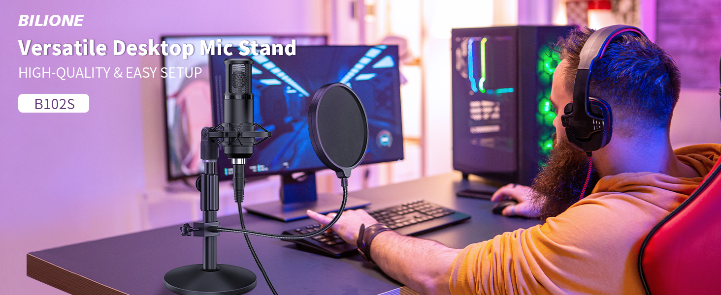 mic stand with round base