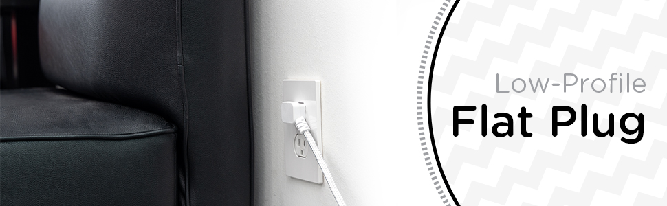 Low-profile flat plug