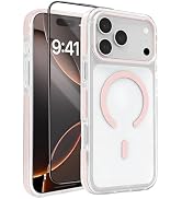 Vearstie for iPhone 17 Pro Max Case: Clear Magnetic Phone Cover with Screen Protector, Compatible...