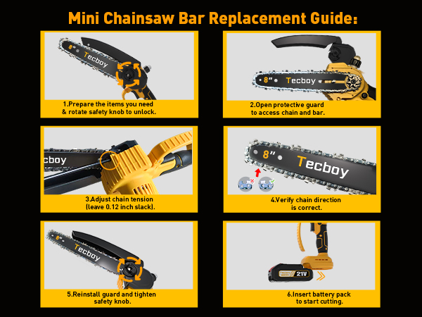 -IN-1 Mini Electric Chainsaw Cordless Portable Chain Saw for Makita 18V Battery Powered