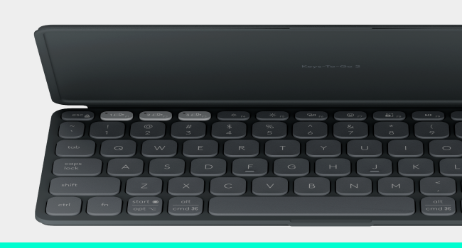 Keys-To-Go 2 Portable Bluetooth Slim Keyboard for Tablet With Built-in Cover