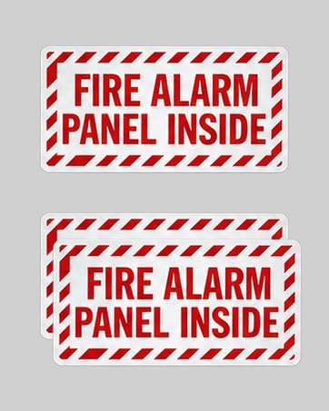 Fire alarm panel inside