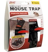 Pic PMT2 Plastic Mouse Trap, 2-Pack