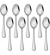 Small Teaspoon,5.5 Inches Stainless Steel Tea Spoons Set Of 8,Espresso Spoon,Durable Dishwasher S...