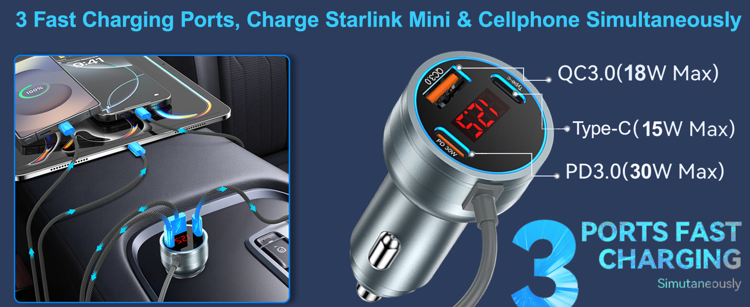 starlink mini car charger