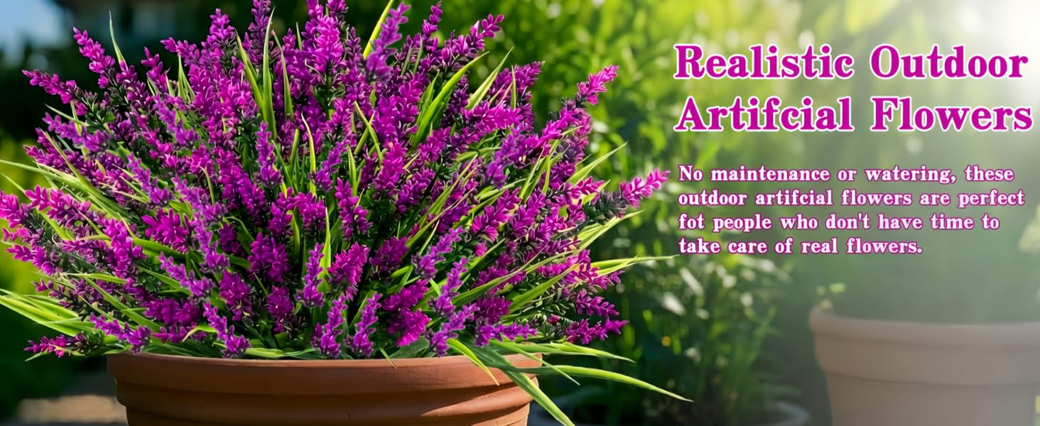 faux flowers for outdoor planters